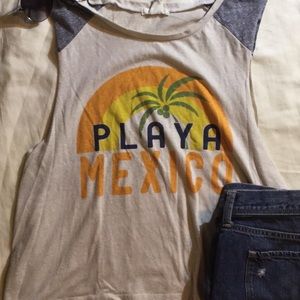Playa Mexico muscle tee